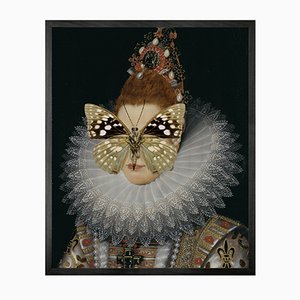 Portrait of Spotted Butterfly on Lady Large von Mineheart