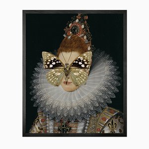Medium Portrait of Spotted Butterfly on Lady from Mineheart