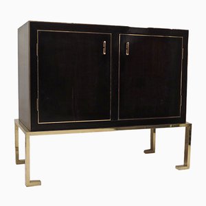 Italienisches Macassar & Messing Sideboard, 1930er