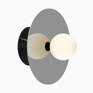 Plafonnier ou Applique Murale Disque et Sphère en Chrome par Atelier Areti