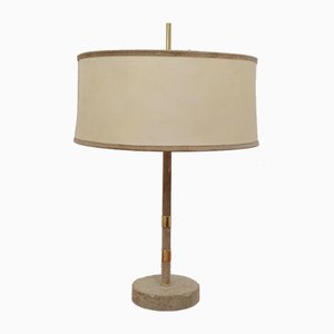 Lámpara de mesa de terciopelo, años 50