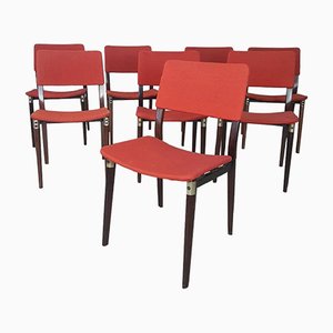 Mid-Century Stühle aus Palisander von Eugenio Gerli für Tecno, 1960er, 8er Set