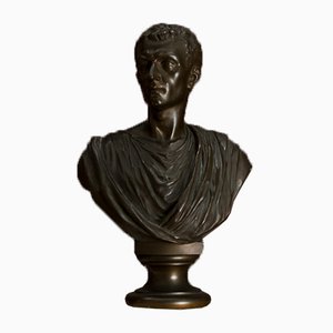 Antique Italian Bronze Roman Bust