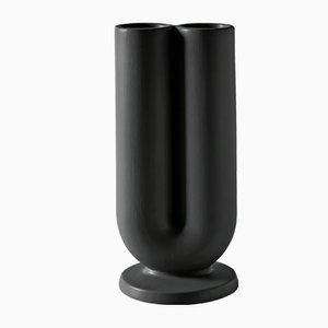 Black Rah Candleholder for 2 Candles by Alessio Romano for Atipico