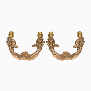 Mermaid Sconces by Raoul Scarpa, 1960s, Set of 2