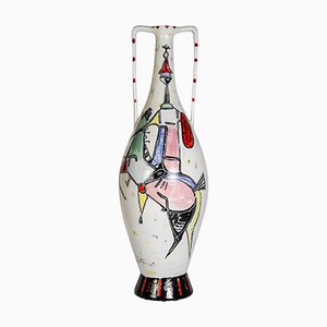 Vase en Céramique par N Narell Jaro, Italie, 1958