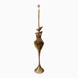 Lámpara de pie de bronce de L Armanelli, años 70
