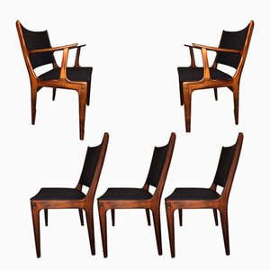 Vintage Rosewood Dining Chairs By Johannes Andersen For Uldum Set Vintage Rosewood Dining Chairs By Johannes Andersen For Uldum Set Of 5
