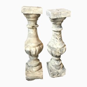 Piédestals Antique en Ciment, Set de 2