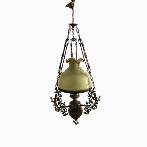 Lámpara colgante vintage de bronce