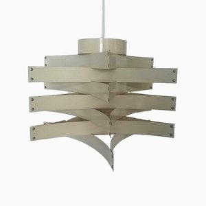 White Chandelier in the style of Max Sauze, 1970s