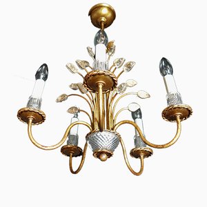 Lustre Vintage en Cristal Italien de Banci