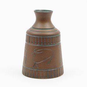 Vaso in ceramica di Krukmakaren Ystadt, anni '50