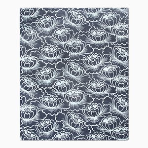 Lotus Rug in Blue from Knots Rugs