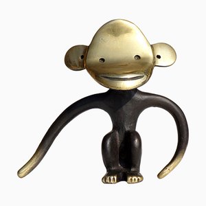 Brass & Bronze Monkey Corkscrew by Walter Bosse for Hertha Beller, 1950s