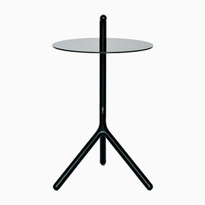 Yot Side Table in Black Ash & Corian from Florian Saul Design Developement