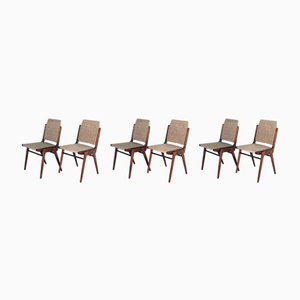 Austro Dining Chairs by Wiesner Hager, 1950s, Set of 6