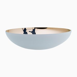 TITAN Flat White Bowl Splashed by Artis Nimanis for an&angel
