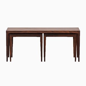 Tavolini ad incastro di Severin Hansen per Haslev Møbelsnedkeri, anni '50