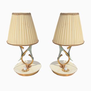 Small Table Lamps by Angelo Lelii for Arredoluce, 1940s, Set of 2