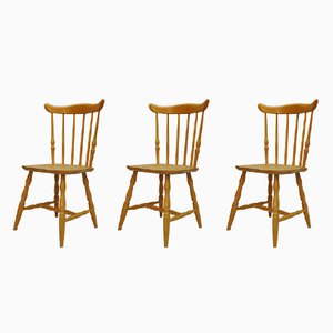 Vintage Danish Chairs, Set of 3