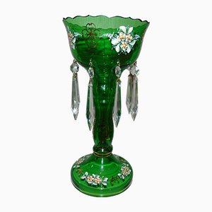 Glass Candleholder from Bohemia, 1960s