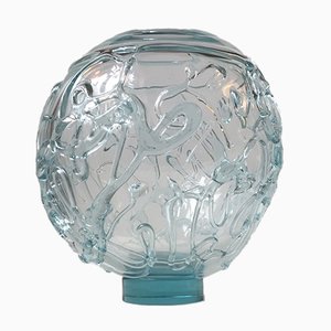 Kugelförmige Kunstglas-Vase von Michael Bang für Holmegaard & Royal Copenhagen, 1995