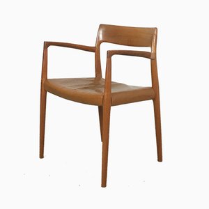 Sedia modello 77 in teak di N.O. Møller per J.L. Møllers, anni '60