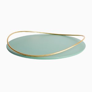 Touché E Tray in Sage by Martina Bartoli for Mason Editions