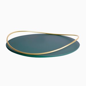 Touché E Tray in Petrol Blue by Martina Bartoli for Mason Editions