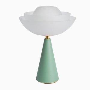 Lámpara de mesa Lotus en salvia de Serena Confalonieri para Mason Editions