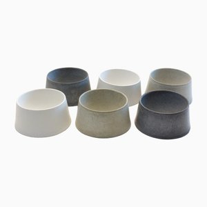 Concrete Egg Cups by Ulf Neumann for rohes wohnen, Set of 3