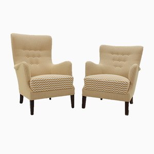Scandinavian Lounge Chairs, 1950s, Set of 2
