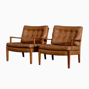 Juego de poltronas modelo Löven de Arne Norell para Arne Norell AB, años 60