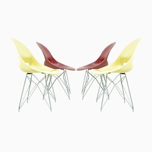 Fiberglass Chairs by Miroslav Navrátil for Vertex, 1950s, Set of 4