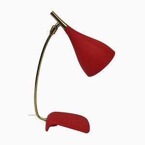 Lampe de Bureau Rouge de Cosack, 1950s