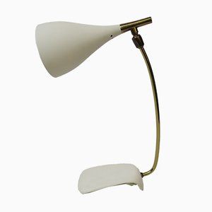 Lampe de Bureau Blanche de Cosack, 1950s