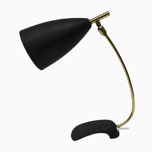 Lámpara de mesa negra de Cosack, años 50