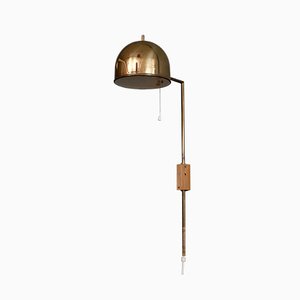 Model G-075 Brass Wall Lamp from Bergboms, 1960s