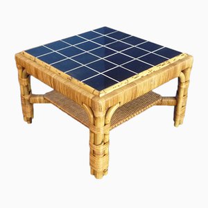 Hand Crafted Coffee Tables Online At Pamono Rattan Bamboo Ceramics Coffee Table From Arco 1940s