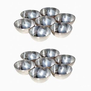 Italian Silver Metal Bowls by Lino Sabattini, 1960s, Set of 2