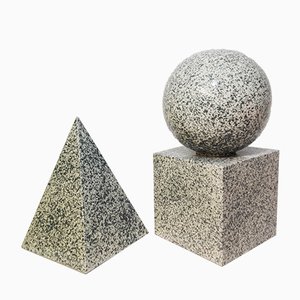 Ceramic Geometrical Figures, Set of 3
