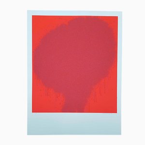 Red Lithograph by Bernd Berner, 1972