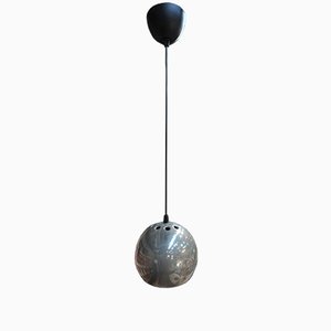 French Metal Globe Ceiling Lamp, 1970s