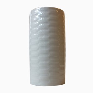 Danish Modern White Celadon Vase by Anni Jeppesen for Royal Copenhagen, 1970s