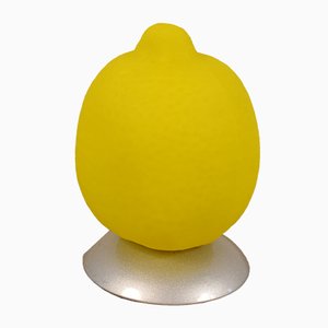 Lámpara de mesa en forma de limón, años 80