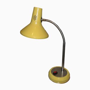 Lámpara de mesa polaca amarilla, años 60
