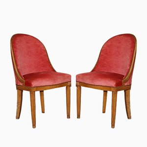 Vintage Art Deco Chairs By Dim René Joubert Philippe Pe Set Of Vintage Art Deco Chairs By Dim René Joubert Philippe Pe