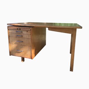 Scandinavian Oak Desk, 1950s