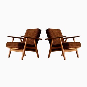 GE 240 Sessel von Hans J. Wegner für Getama, 1950er, 2er Set